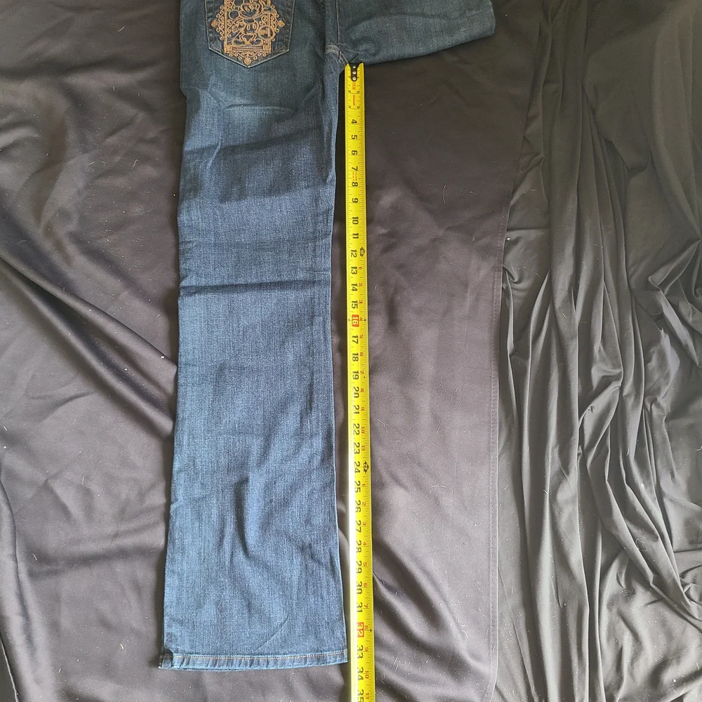 Disney Park Embroidered Authentic Women's Blue Jeans Size 10 Mickey Mouse - Picture 7 of 7